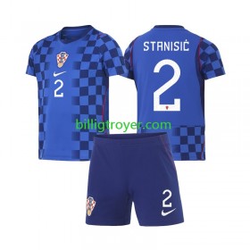 Billige Fotballdrakter Kroatia Josip Stanisic 2 World Cup 2026 Barn Bortedraktsett Kortermet